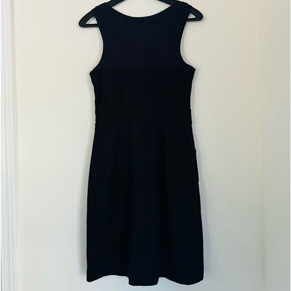 Theory Wakely Sleeveless Pockets A-Line Belted Knit Dress Size 6 - Picture 4 of 6